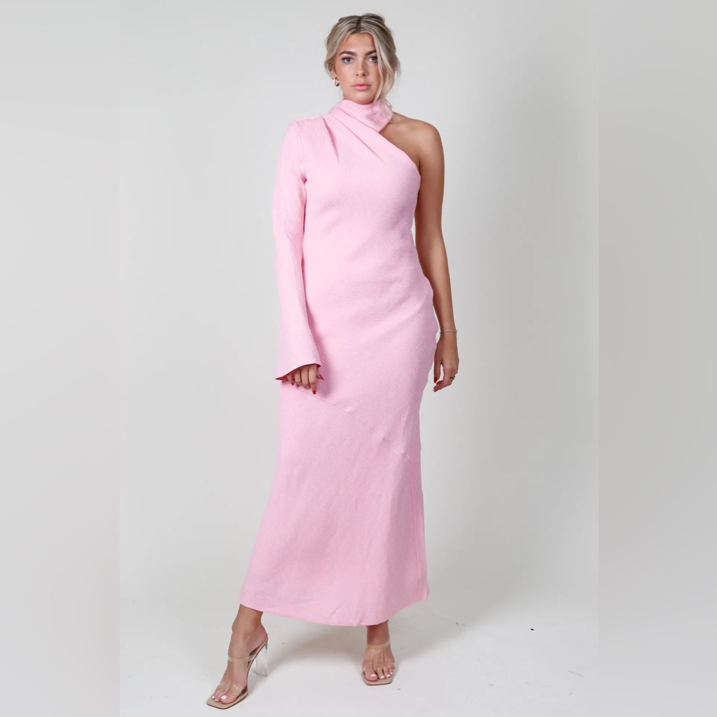 Significant Other Eryn Maxi Dress In Wafer Pink, Nwt
